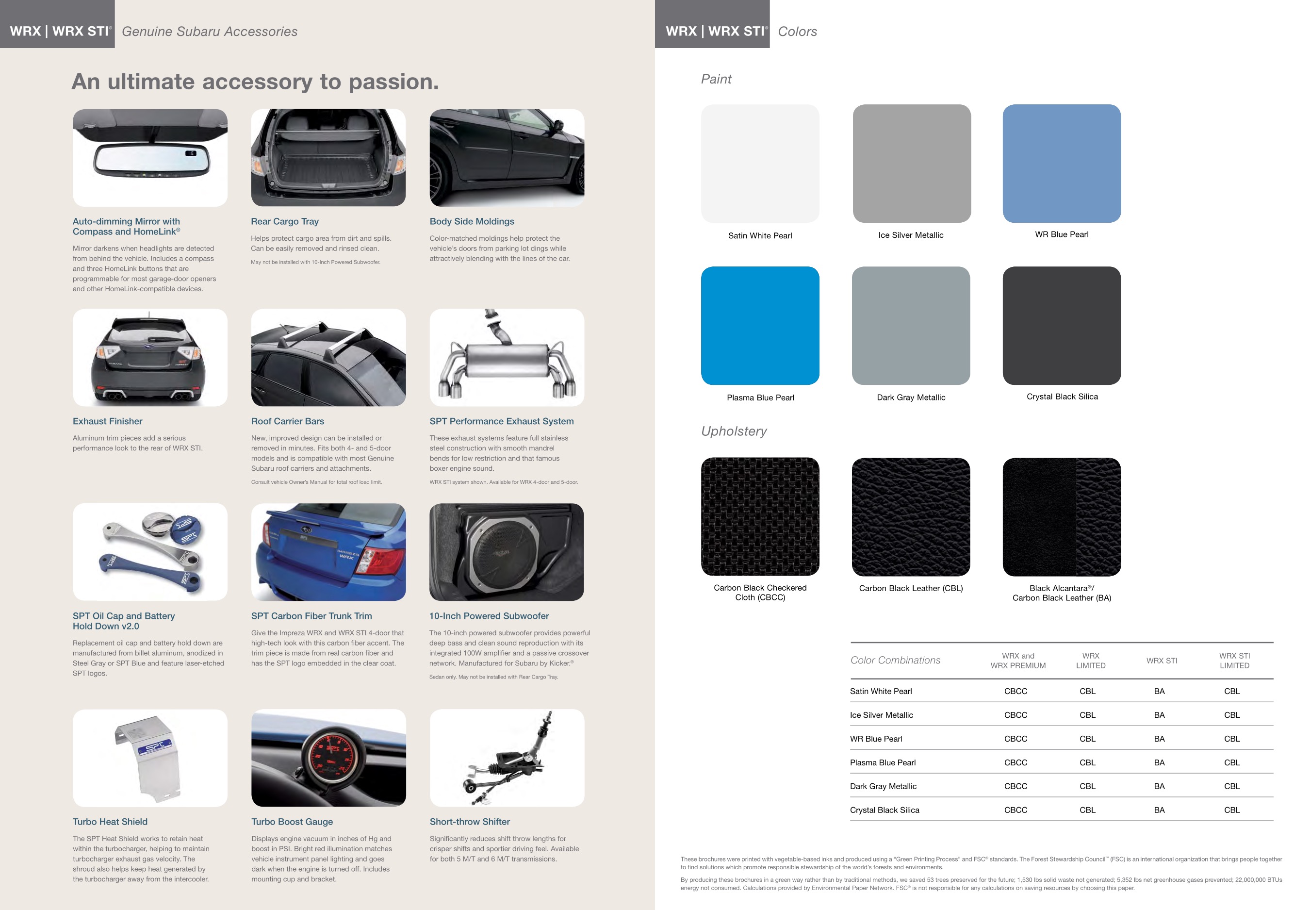 2013 Subaru Impreza WRX Brochure Page 5